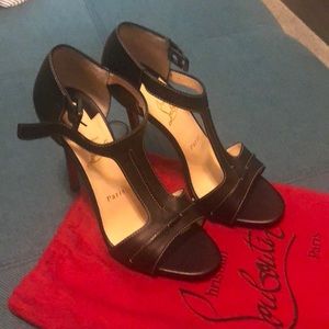 Christian Louboutin T strap heels